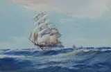 Making for Port Signed GEORGE ARNOLD by George Arnold, Watercolour, offered Mar 2025