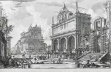 Veduta del Castello dell'Acqua Felice by Giovanni Battista Piranesi, Etching, from Vedute di Roma, sold Mar 2025