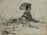 Untitled by James Abbott McNeill Whistler, Etching and drypoint, sold Mar 2025
