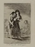 Ni Asi La Distingue by Francisco Goya, Etching and aquatint, plate, sold Mar 2025