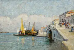 View of The Venetian Lagoon SignedTerrick Williams by Terrick Williams, Oil on canvas, sold Dec 2024