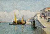 View of The Venetian Lagoon SignedTerrick Williams by Terrick Williams, Oil on canvas, sold Dec 2024