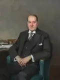 Portrait of Lewis John Eric Hooper by Herbert James Gunn, Oil on canvas, sold Dec 2024