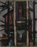Crane and Hopper by Herbert Seaborn, Oil on canvas, sold Dec 2024
