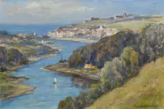 View of Whitby from Larpool Signed OWEN BOWEN by Owen Bowen, Oil on canvas, sold Dec 2024