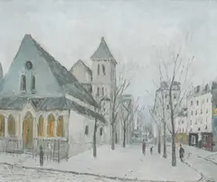 View of Saint-Nicolas by Alphonse Quizet, Oil on canvas, sold Dec 2024
