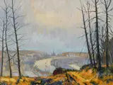 Rouen seen from the Heights of Croisset Signed AMalet by Albert Malet, Oil on canvas, offered Dec 2024