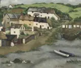 Porthallow by Dudley Dyer, Oil on canvas, sold Dec 2024
