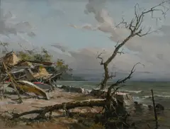 After the storm Signed and dated G by Gabriel Custodio, Oil on canvas, offered Dec 2024