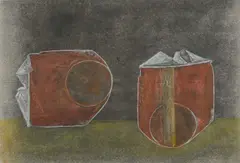 Cancrizan by George Dannatt, Mixed media on paper, sold Dec 2024