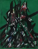 Abstract Signed Selim by Selim Turan, Oil on canvas, offered Dec 2024
