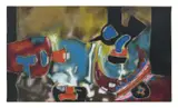Carib IV Signed by Aubrey Williams, Oil on canvas, sold Dec 2024