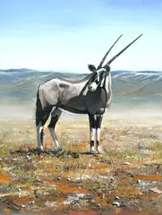 Gemsbok Signed and dated PIP McGARRY/1998 Oil by Pip McGarry, Oil on canvas, sold Dec 2024