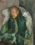 s mother With artist by Patrick George, Oil on canvas, sold Dec 2024