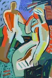 Untitled by Fraser Taylor, Acrylic on paper, sold Dec 2024