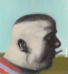 Sunday Morning Gazza Signed twice by Ray Richardson, Oil on board, offered Dec 2024