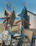 Fisherman's Hut by Sophie Macpherson, Oil on canvas, sold Dec 2024