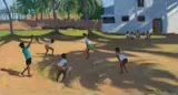 Cricket at Don Paula by Andrew Macara, Oil on canvas, sold Dec 2024