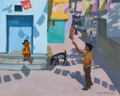 Election Day by Andrew Macara, Oil on canvas, sold Dec 2024