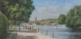 Summer Strollers by Derek Daniells, Acrylic on board, sold Dec 2024
