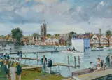 At Henley I Signed and dated John Alford '09 by John Alford, Oil on board, sold Dec 2024