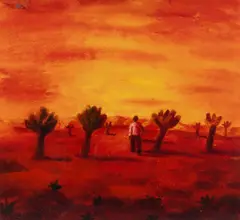 Sidahmed in his Homeland Signed by Robert Maclaurin, Oil on canvas, offered Dec 2024