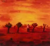 Sidahmed in his Homeland Signed by Robert Maclaurin, Oil on canvas, offered Dec 2024