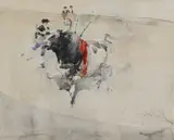 Bullfighting Signed J by Joseph Crawhall Rsw Neac, Watercolour, sold Dec 2024