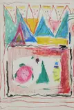 Abstract Gouache and by Helen Kedgley, Gouache and pastel, sold Dec 2024