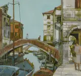 Chioggia by Moira Huntly, Gouache, offered Dec 2024