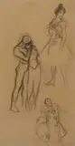 Les Comédiennes With the atelier stamp by Théophile Steinlen, Charcoal, offered Dec 2024