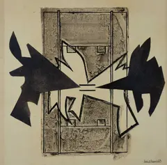 Heavy Industry Signed and dated derrick Greaves '63 by Derrick Greaves, Ink and wash, offered Dec 2024