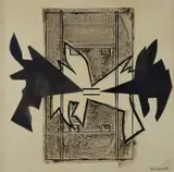 Heavy Industry Signed and dated derrick Greaves '63 by Derrick Greaves, Ink and wash, offered Dec 2024