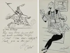 A defensive weapon by Osbert Lancaster, ink, sold Dec 2024