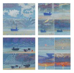 Summer Day Evening Four by John Titchell, pastel, sold Dec 2024