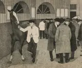 Horse Dealers at the Barbican by Robert Bevan, Lithograph, sold Dec 2024