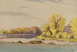 Fall - Assiniboine River Signed and numbered 131 WJPhillips by Walter J. Phillips, Woodcut, sold Dec 2024