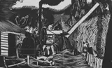 Threshing Numbered 145/150 by John Nash, Wood engraving, sold Dec 2024