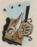 Shells Signed and numbered Grierson 7/50 by Ronald Grierson, Linocut, sold Dec 2024