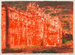 Royal Holloway College by John Piper Ch, Screenprint, sold Dec 2024