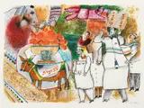 Shavuot II Signed and numbered VI/LXXXV Theo Tobiasse by Théo Tobiasse, Lithograph with carborundum etching and embossing, offered Dec 2024