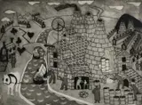 Etruria by Julian Trevelyan, Etching and aquatint, sold Dec 2024