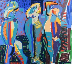 Untitled by Fraser Taylor, Screenprint, sold Dec 2024