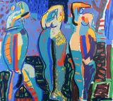 Untitled by Fraser Taylor, Screenprint, sold Dec 2024
