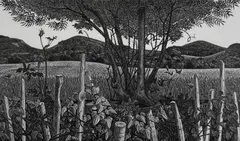 Pilgrims Way Signed by Monica Poole, Wood engraving, sold Dec 2024