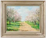 landscape by William Herbert Whiting, oil on board, sold Feb 2026
