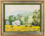 landscape by William Herbert Whiting, oil on board, sold Feb 2026