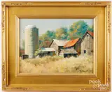 landscape by Robert A. Heuel II, oil on artist board, sold Feb 2026