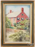 house portrait by William McGregor Paxton, watercolor, sold Feb 2026