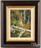 landscape by Neil Rizos, oil on artist board, sold Feb 2026